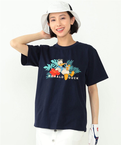 6 D058出口日本潮牌高尔夫男女情侣宽松夏季新品圆领短袖轻量速干
