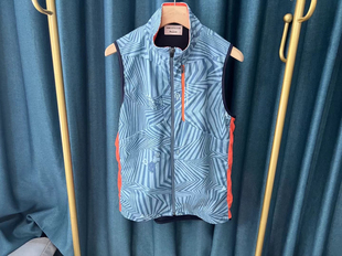 6M22 日本潮牌猴哥高尔夫服装男马甲灯芯绒满印保暖golf拉链外套