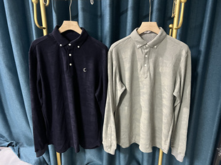 日单高尔夫服装 秋冬新品 6L47 男士 运动休闲针织长袖 POLO衫