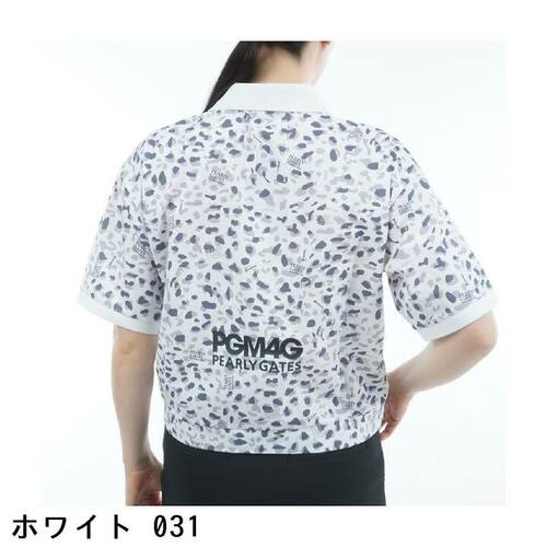 5T149日单高尔夫女士夏季豹纹短袖T恤速干翻领POLO衫印花上衣优质