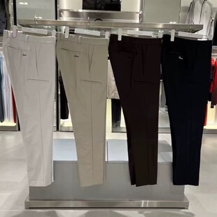 16M08出口韩国余高尔夫服装男士秋冬新品加绒保暖防风长裤百搭