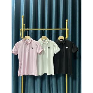 E007 女士高尔夫球服GOLF搭配标志吸湿快干POLO短袖 韩单新品 夏季