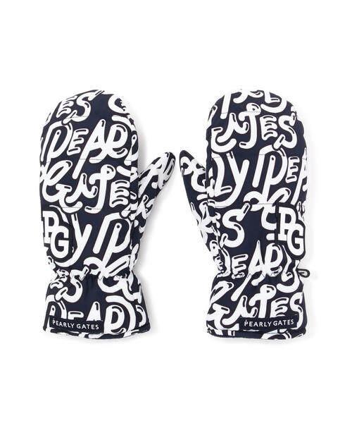 日本正品代购高尔夫手套秋冬新款男女同款PG防滑保暖防风字母满印