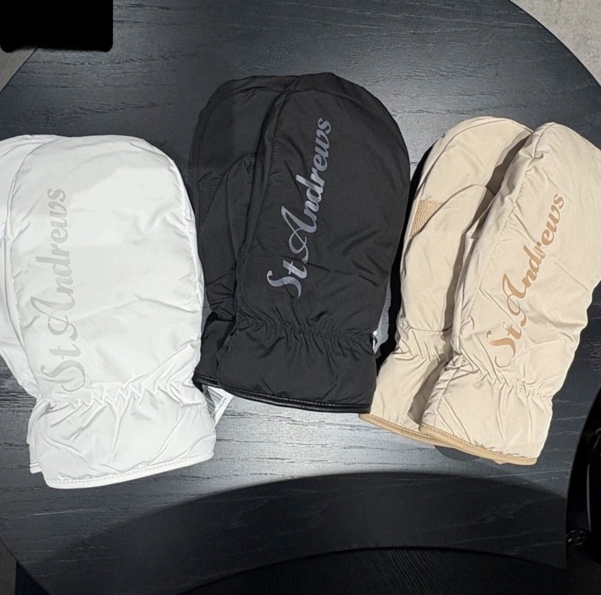 出口日韩国高尔夫配饰25秋冬男女款纯色加绒防滑保暖手套