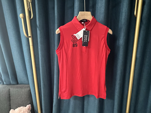 G012   韩国代购高尔夫服球女士夏装经典薄款翻领无袖T恤上衣