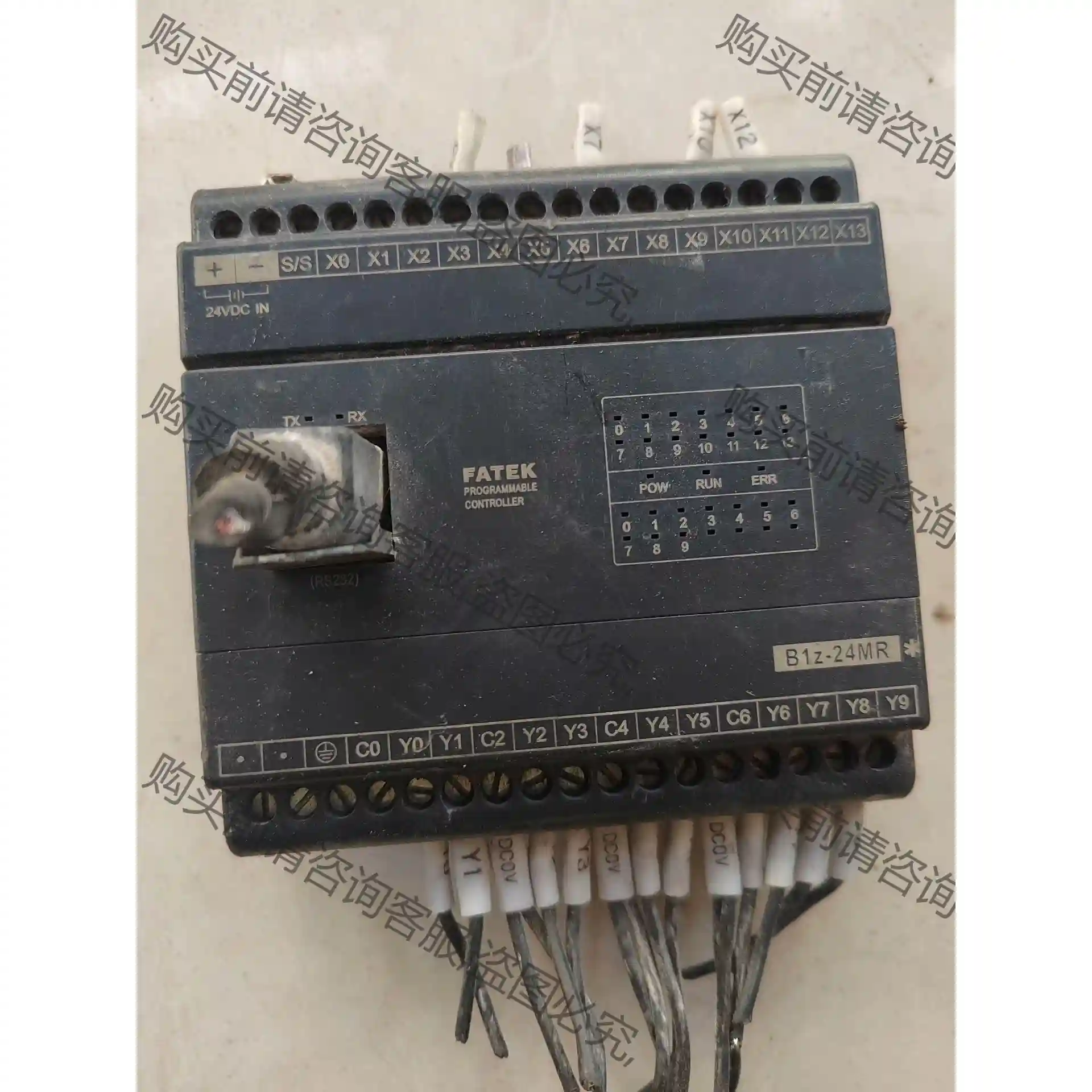 FATEK（PLC），型号：B12-24MR2-D24S，拆 先议价 拆机货包好