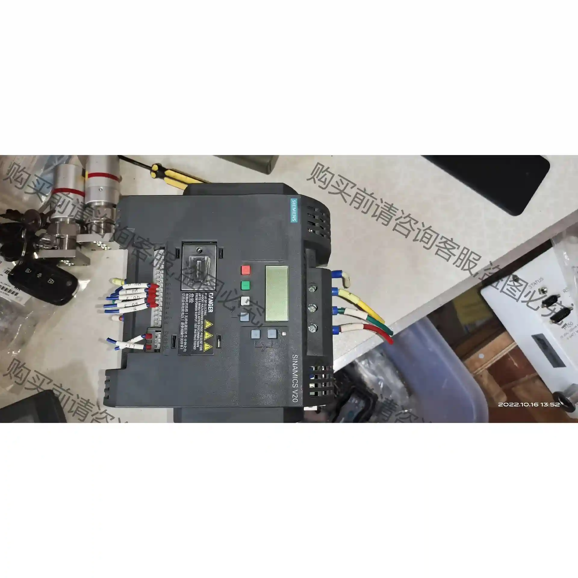 西门ziV20变频器 6SL3210-5BE25-5UV0 原 先议价 拆机货包好