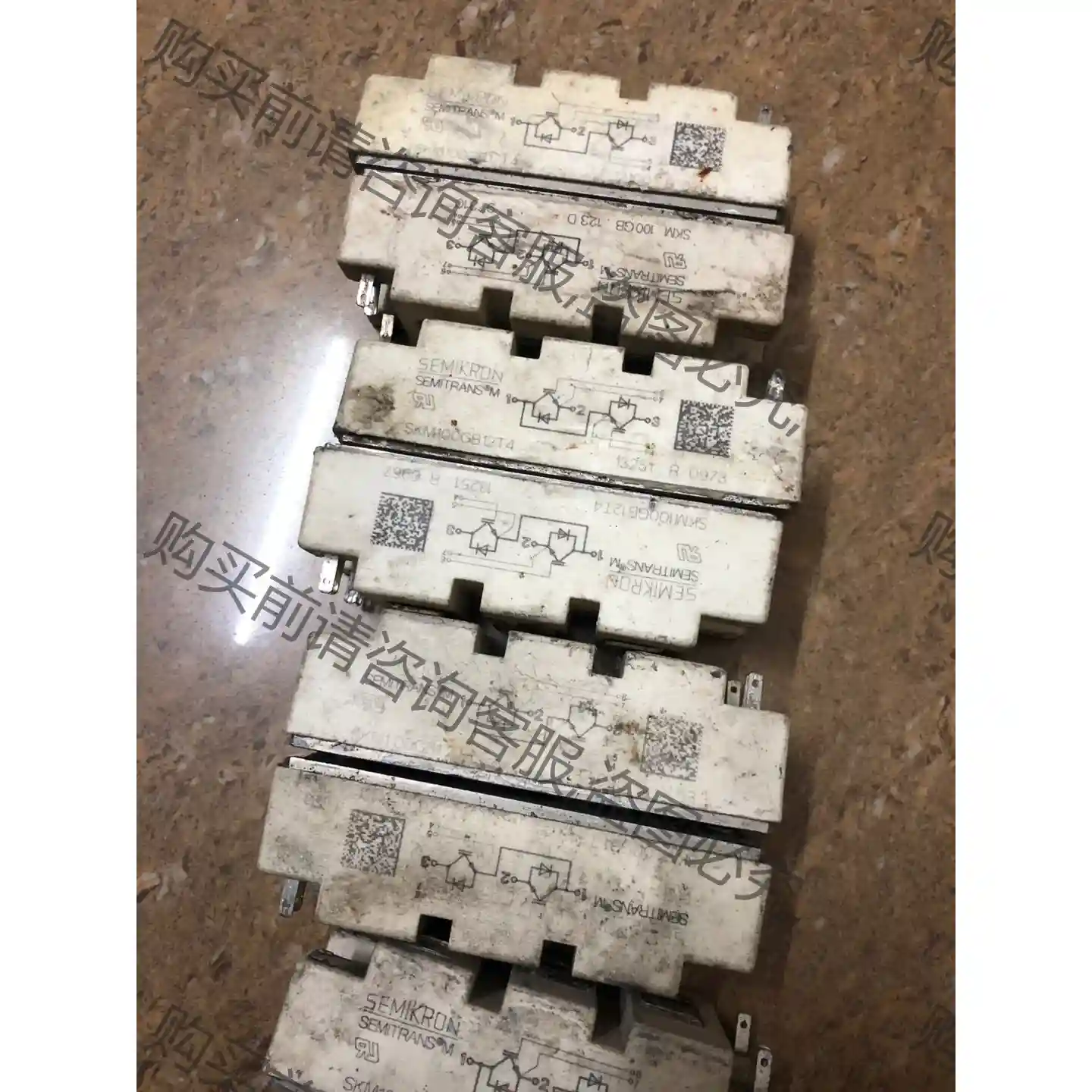 SKM100GB12T4. SKM100GB123.124 先议价 拆机货包好