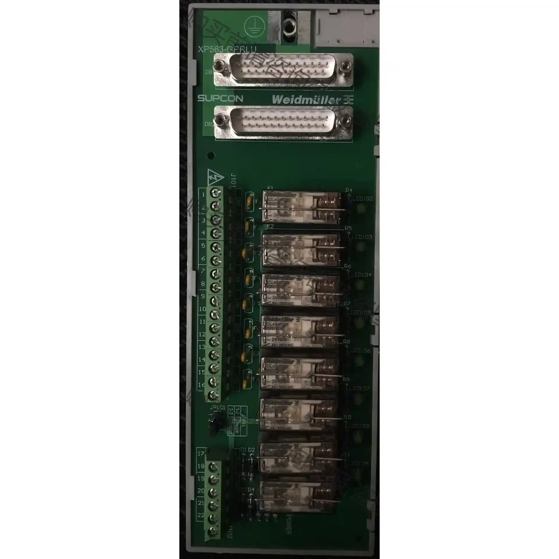 XP563-GPRLU 8路数字量输出端子板 浙大中控XP5 先议价 拆机货包