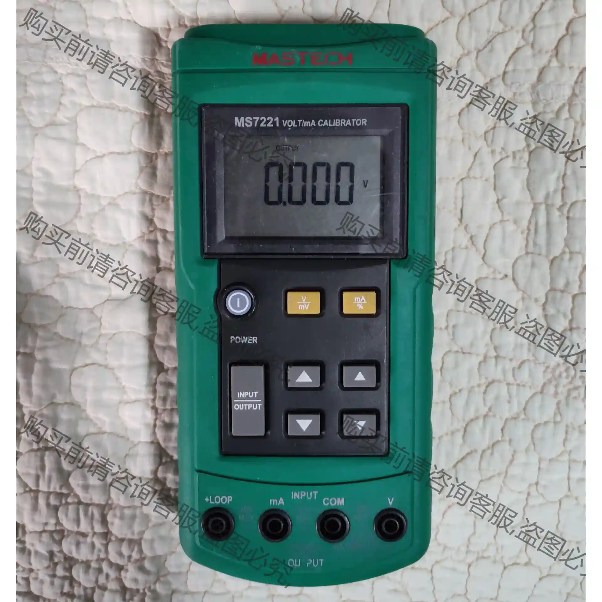 华仪MS7221电流电压校准仪，机器正常使用，成色很差，缺电 先议