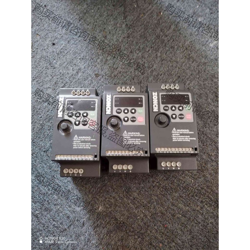 功能正常议价 拆机众辰变频器1.5KW380V，