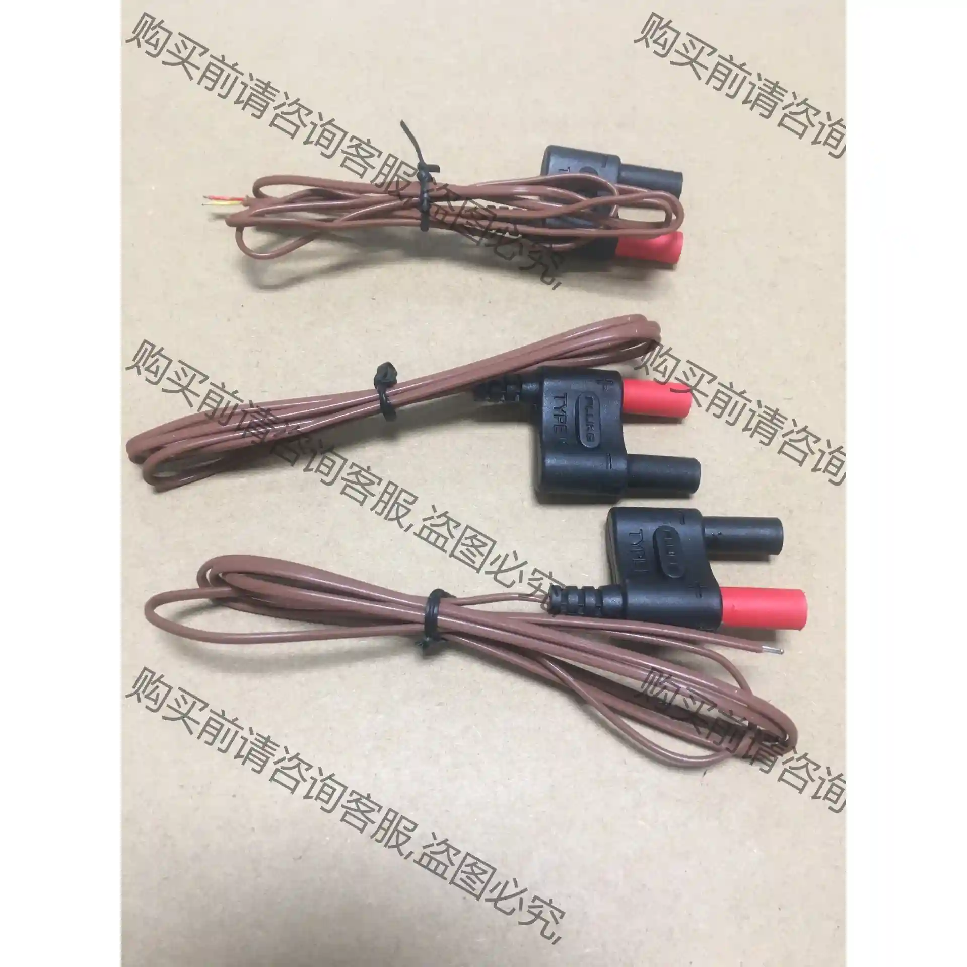 福禄克FLUKE万用表温度探头测温线80BK-A热电偶感温线 先议价 拆