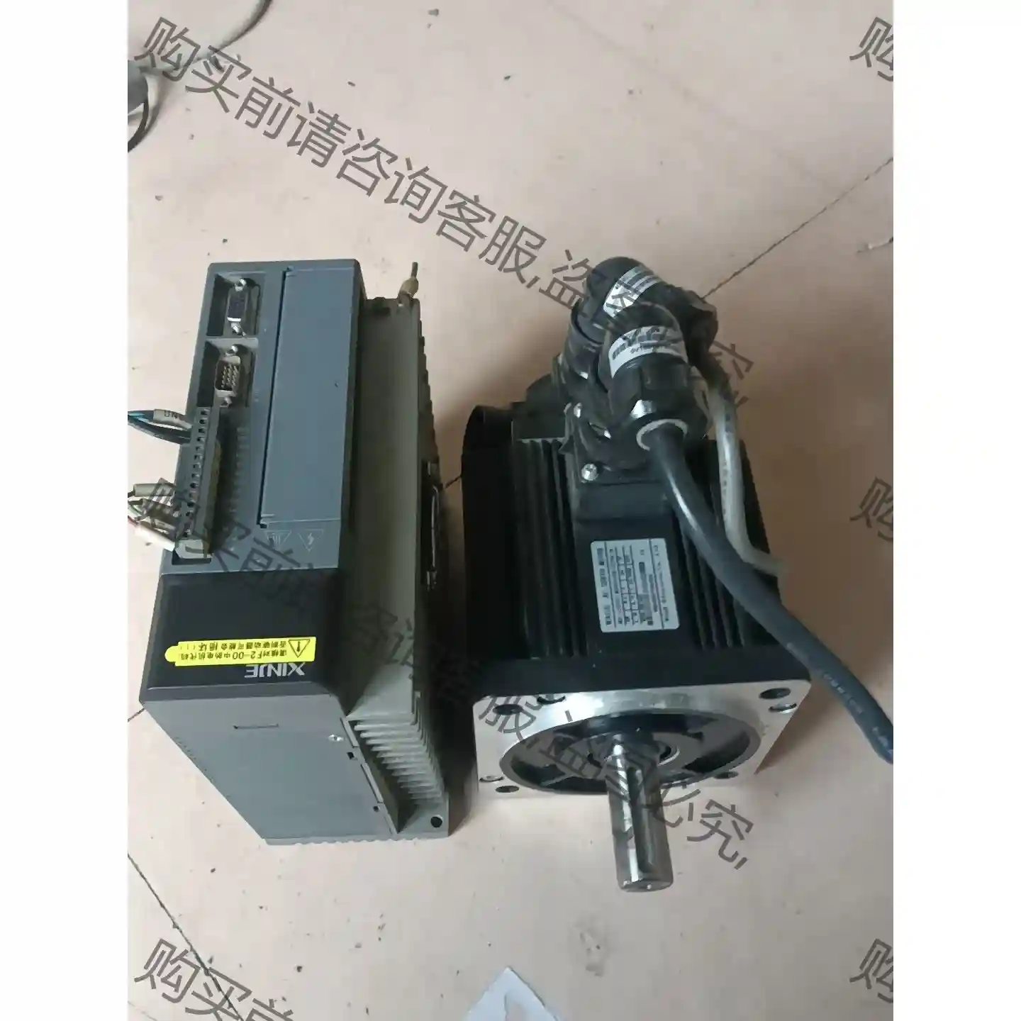 拆机信捷驱动伺服DS2-21P5-AS2加电机MS-130S 先议价 拆机货包好