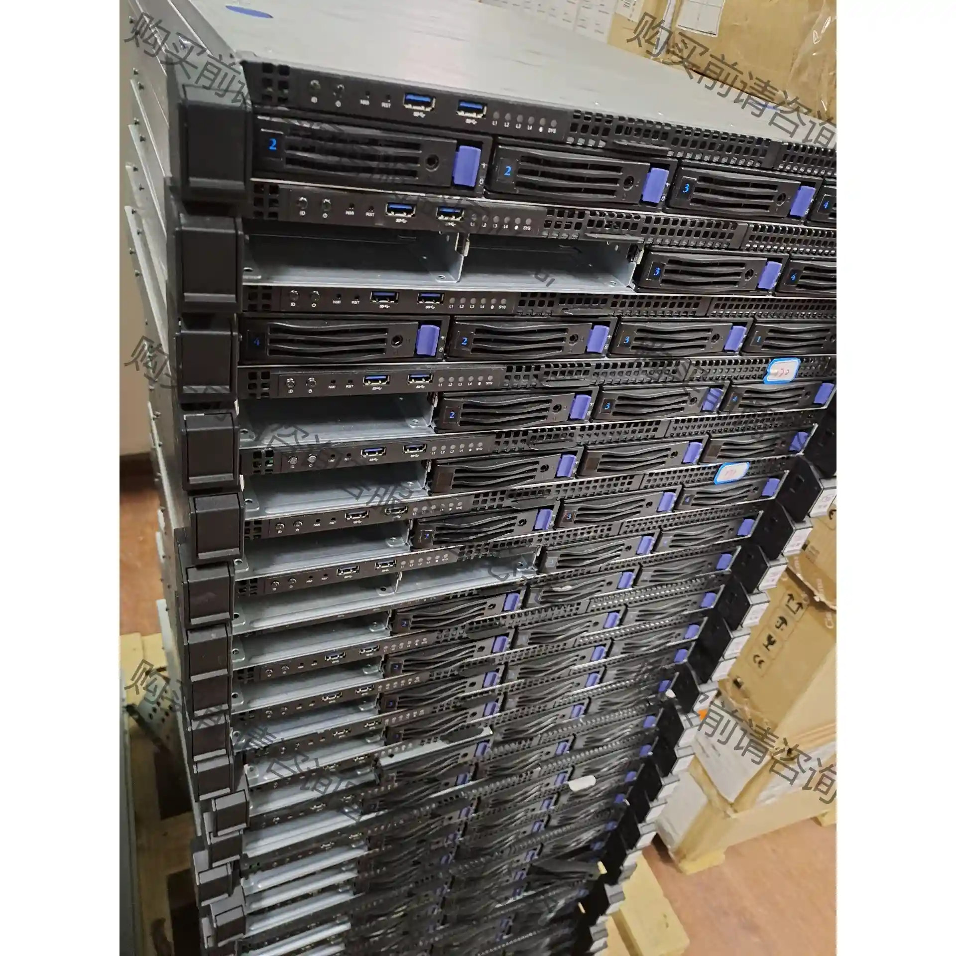 超微1U机架式双路X10DRi X99服务器主机 先议价 拆机货包好