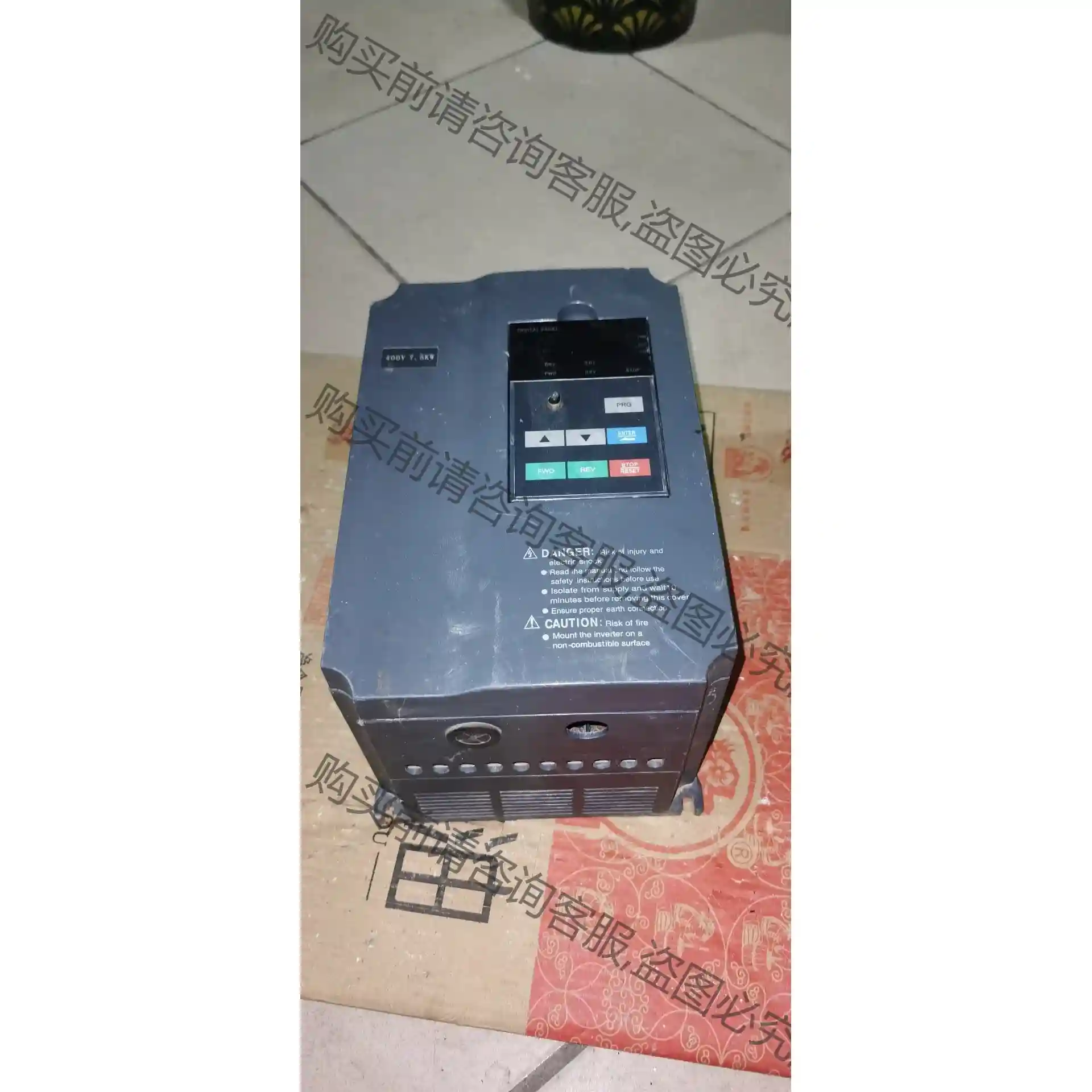 拆机众辰变频器H3400A07D5K 7.5KW 实物拍摄 先议价 拆机货包好