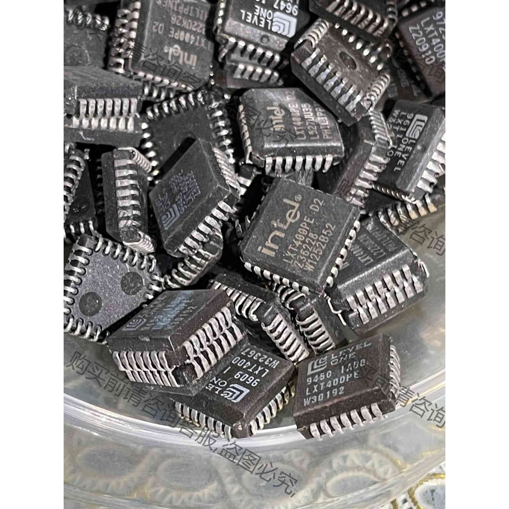 功能正常议价 LXT400PE旧货扳板几百，PLCC28