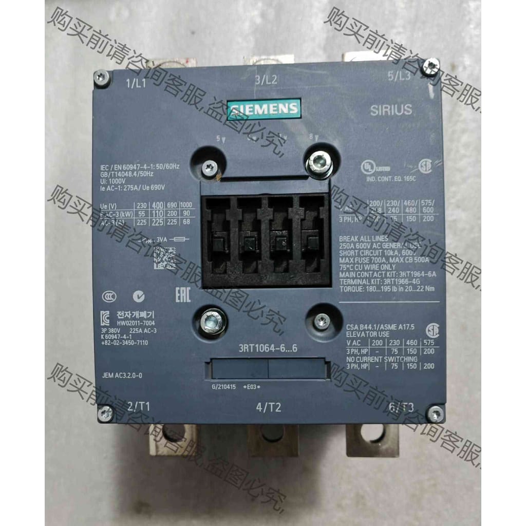 功能正常议价 SIMENS西门zi接触器3RT1064-6AP36拆机现货实