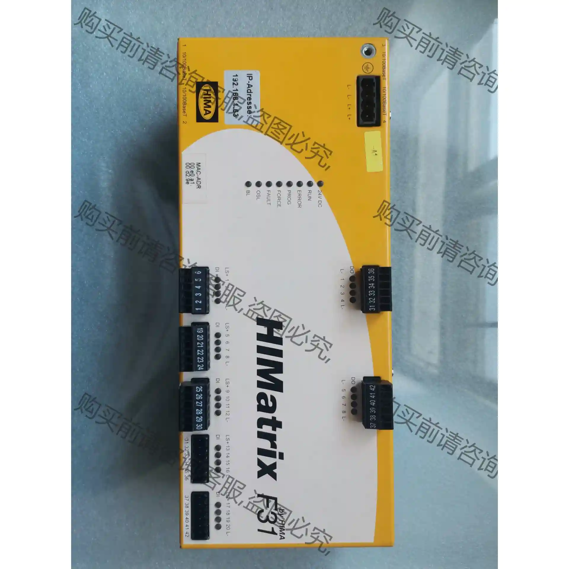 HIMA HIMAtrix F31 02 先议价 拆机货包好