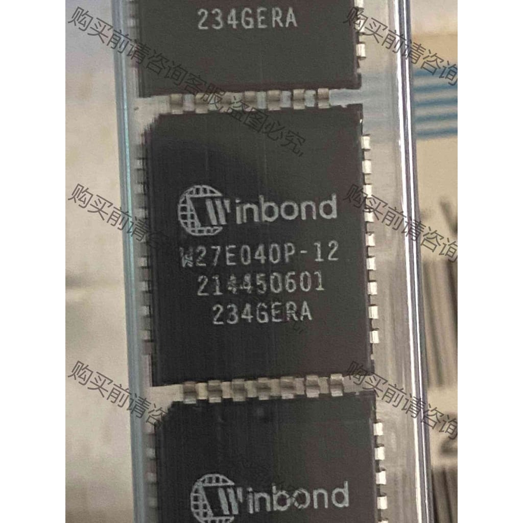功能正常议价 W27E040P-12原装进口PLCC32脚内存，储存嚣，二