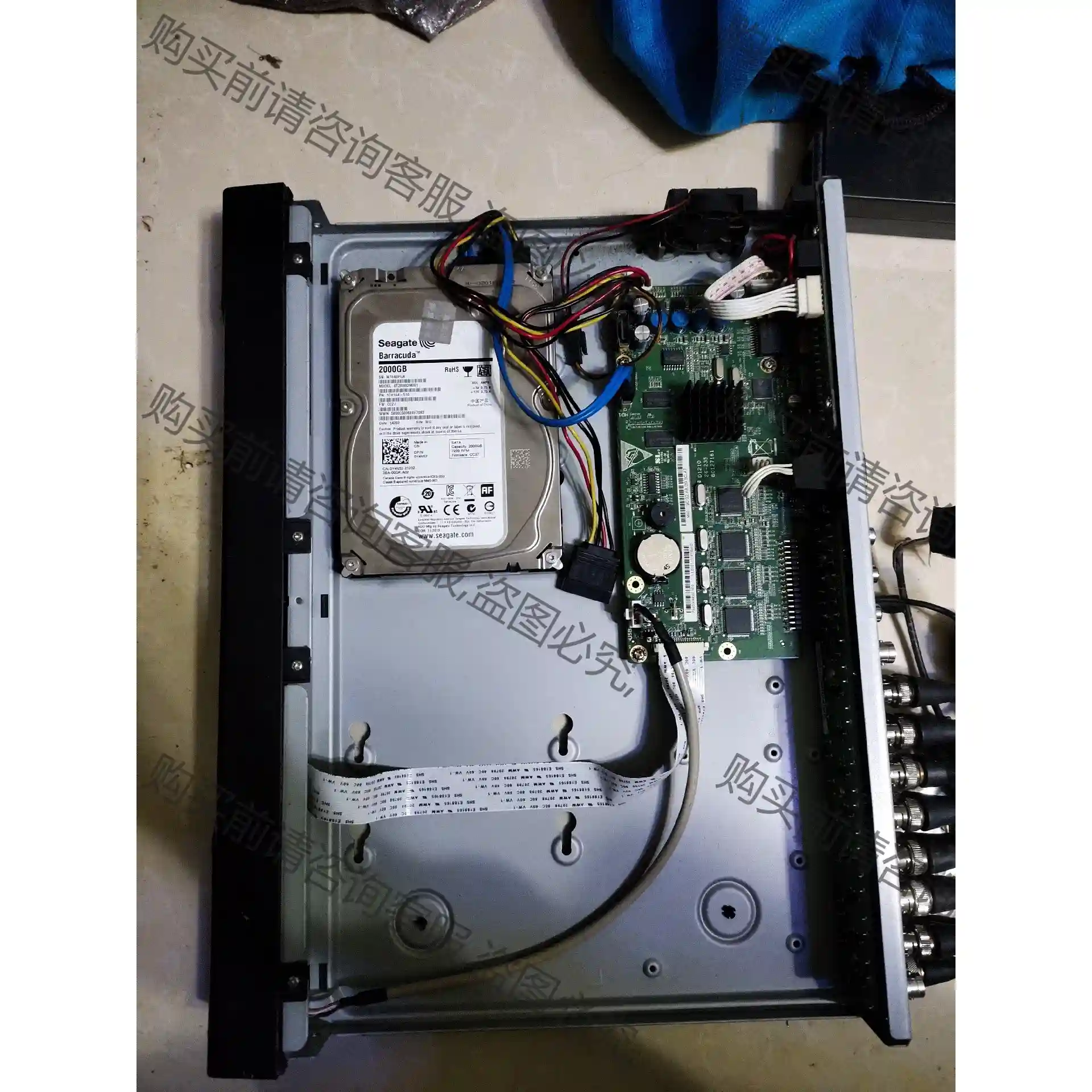 拆机2T监控硬盘，需要的拍下后上机快扫，快扫全绿发截图确认后