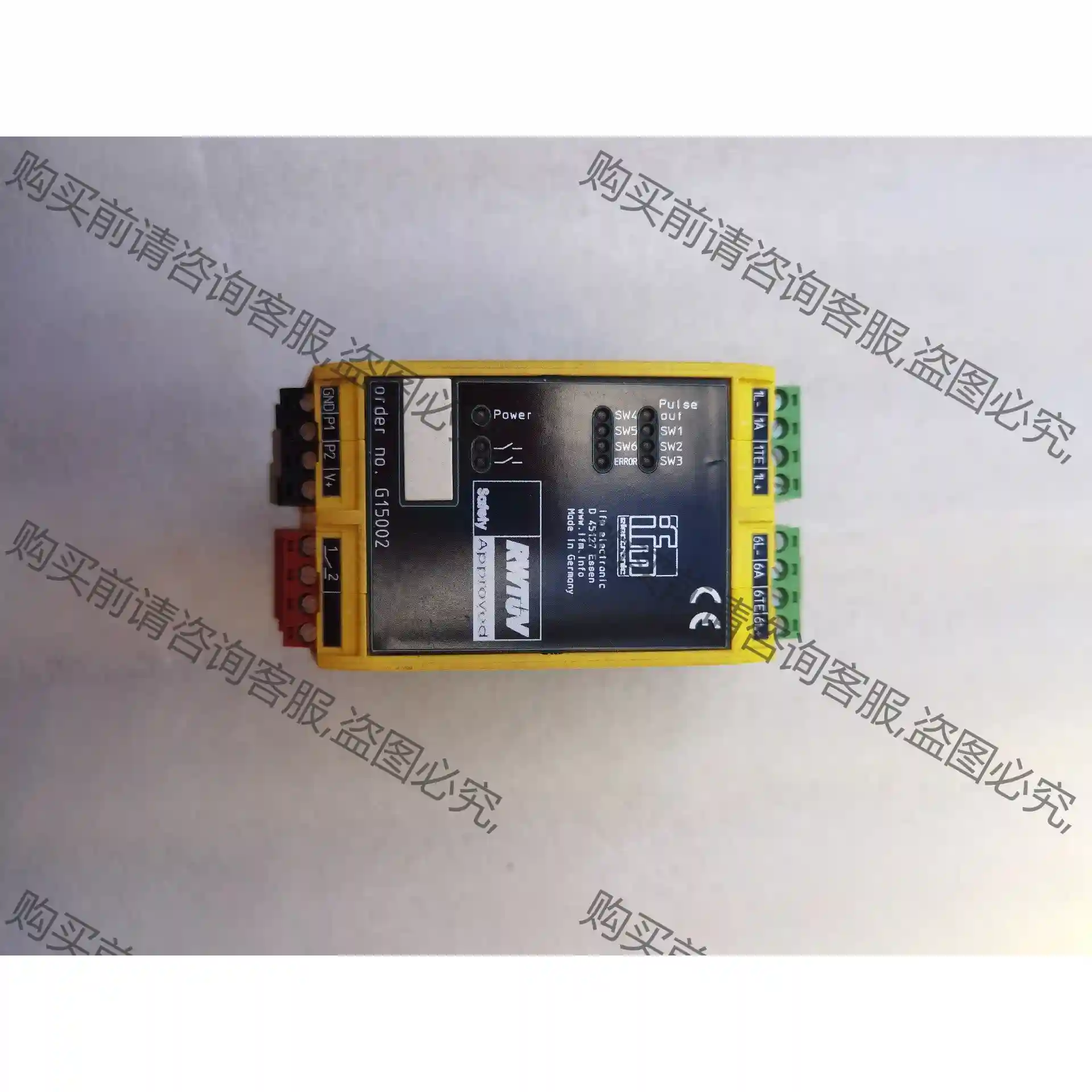 Ifm易福门安全传感器估算单元RWTUV G15002，物品 先议价 拆机货