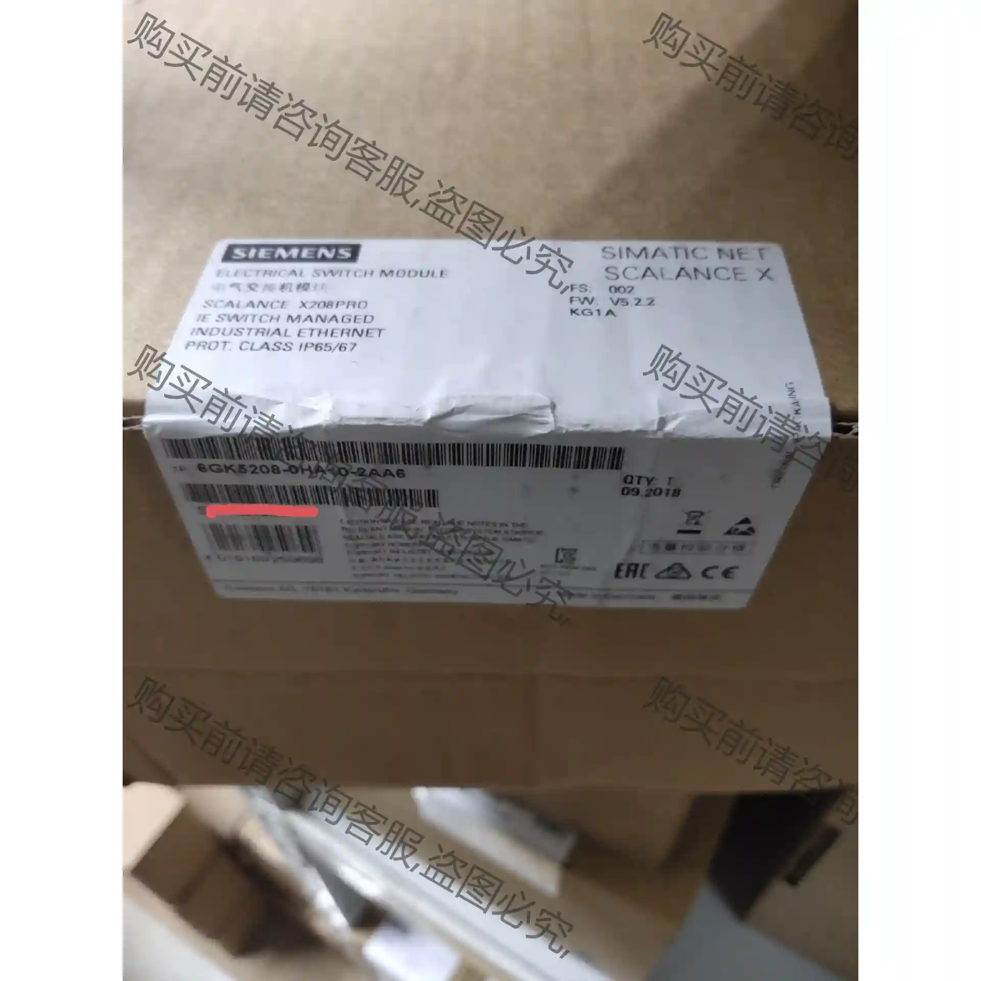 6GK5208-0HA10-2AA6西门zi电气交换机模块6G 先议价 拆机货包好