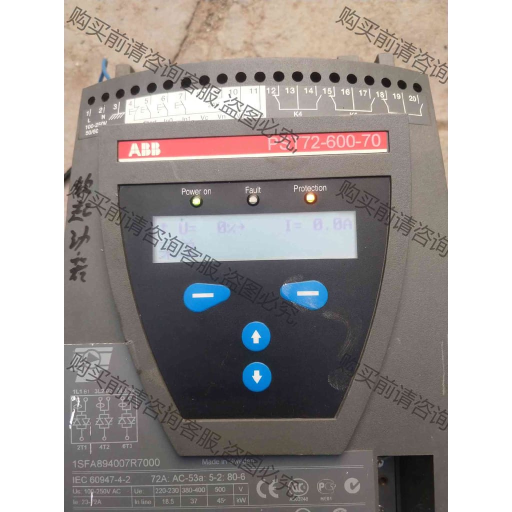 功能正常议价 AB 软启动 PST72－600－70 45KW 一台已出