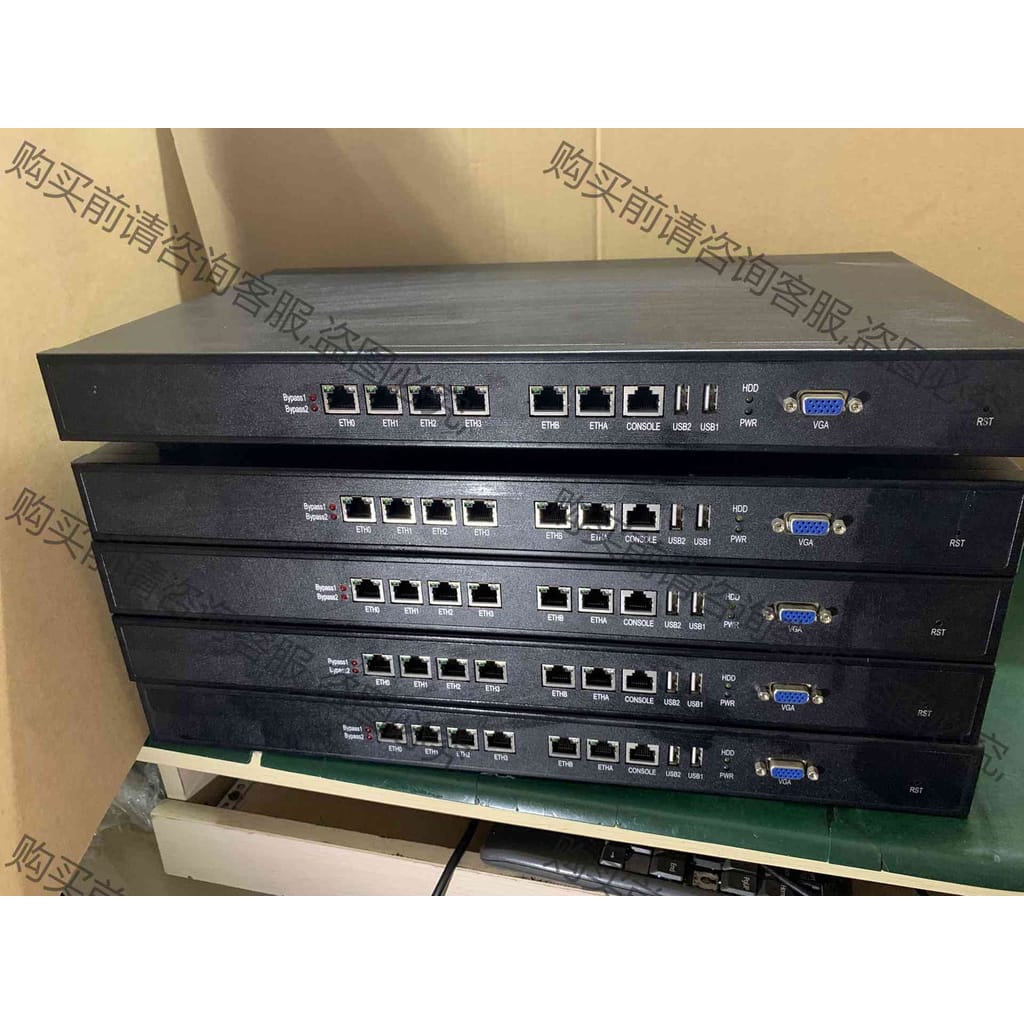 功能正常议价 J1900四核软路由，6个千兆网口，4g内存，