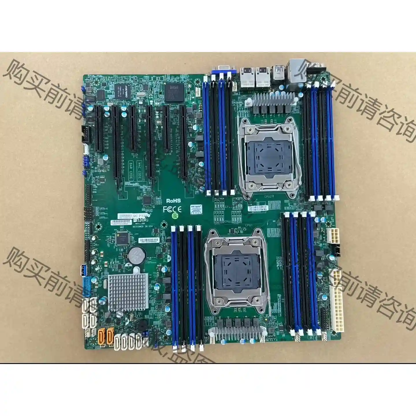 SUPERMICRO/超微 X10dri主板 x99双路 d 先议价 拆机货包好