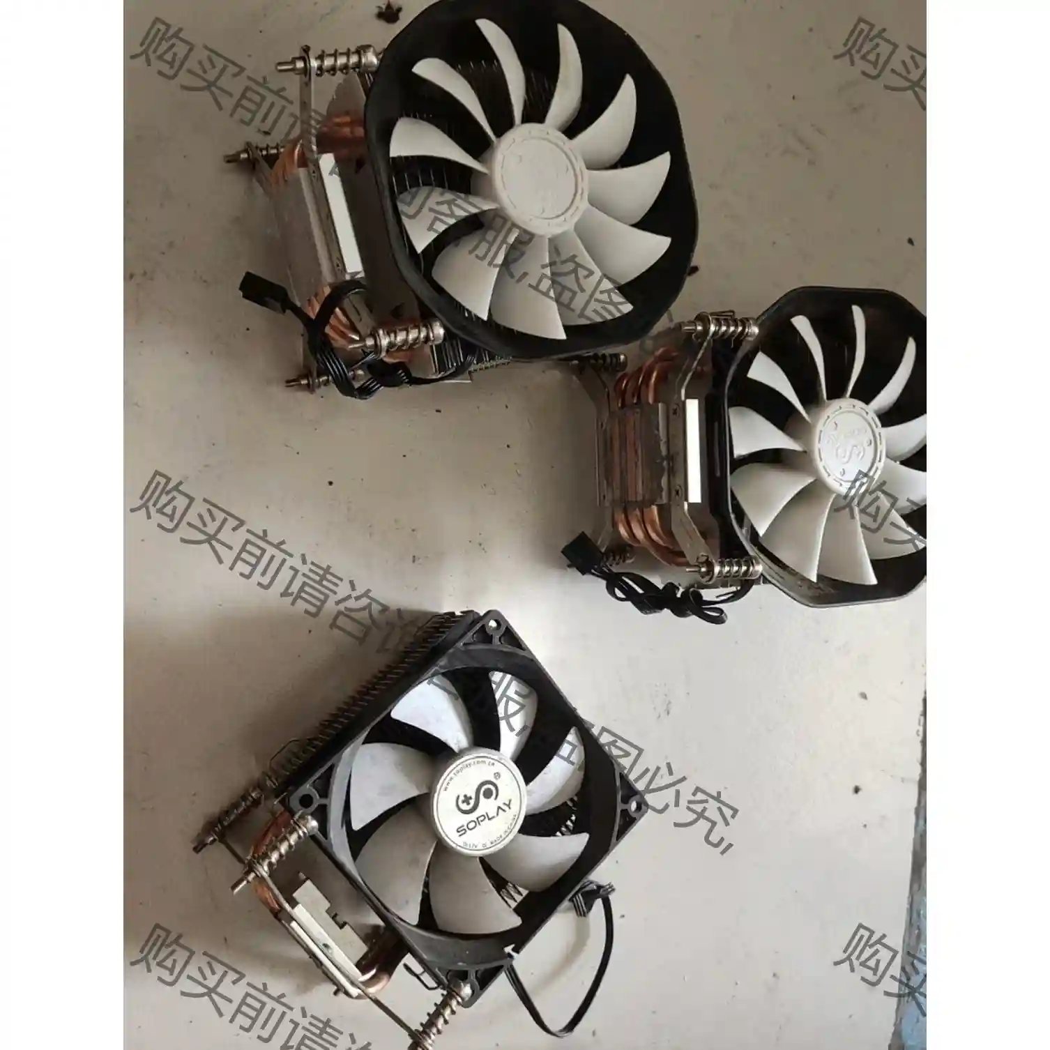 散热器 soplay 2铜铜管3针(19元 一个) 先议价 拆机货包好