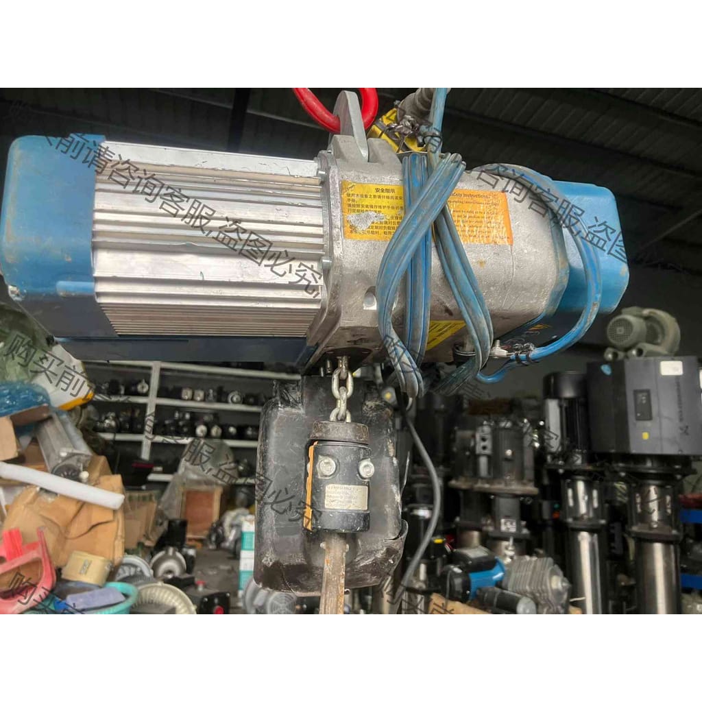功能正常议价 GORBEL高博电动葫芦1000KG，链条盒破了，运费到付