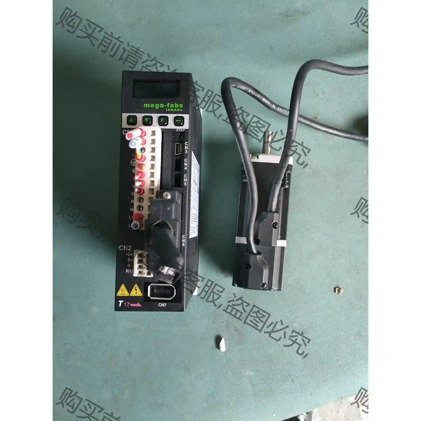上银伺服驱动器100瓦型号D2T一0123一S一A4,电机1 先议价 拆机货