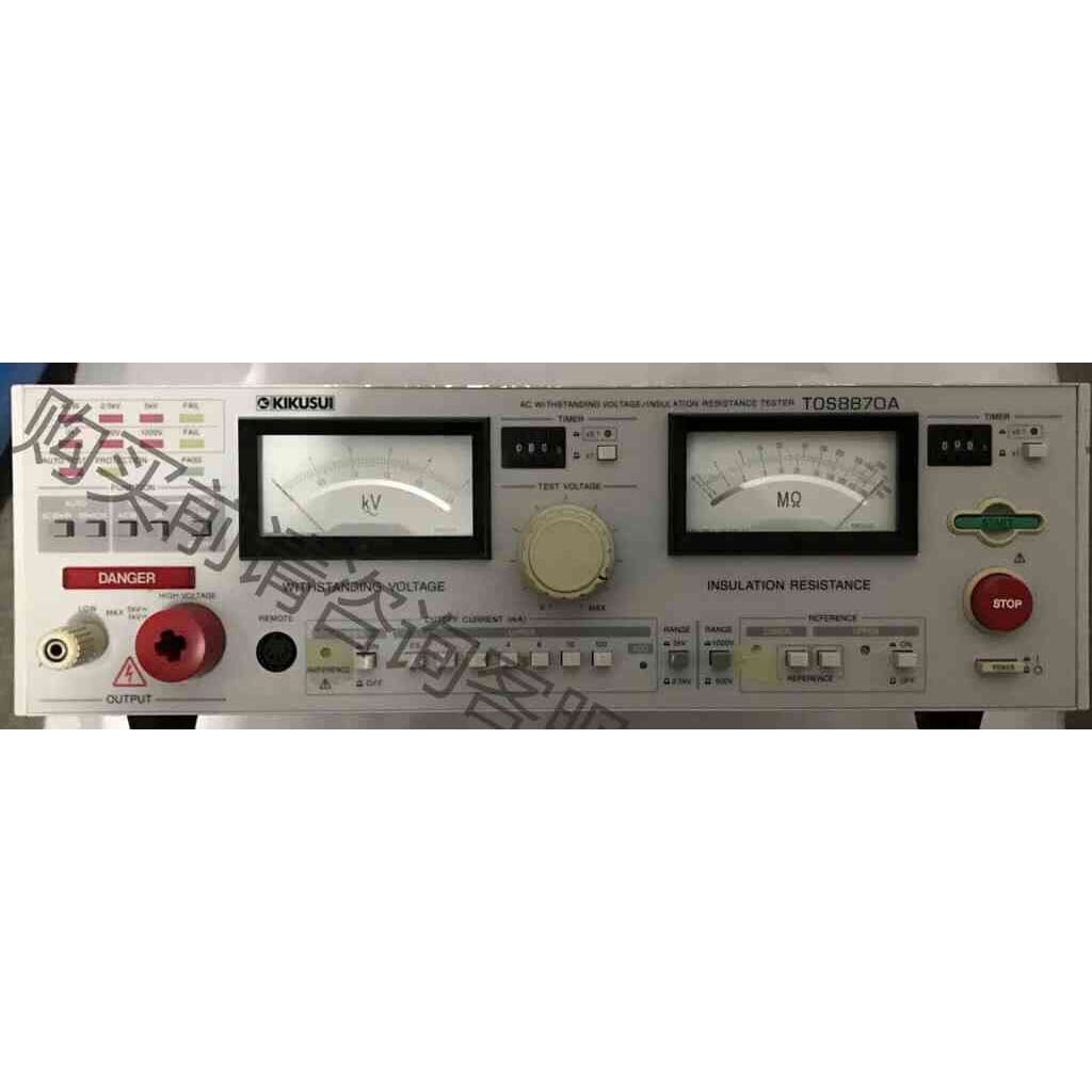 功能正常议价 菊水TOS8870A高压测试仪耐压仪绝缘电阻测试仪