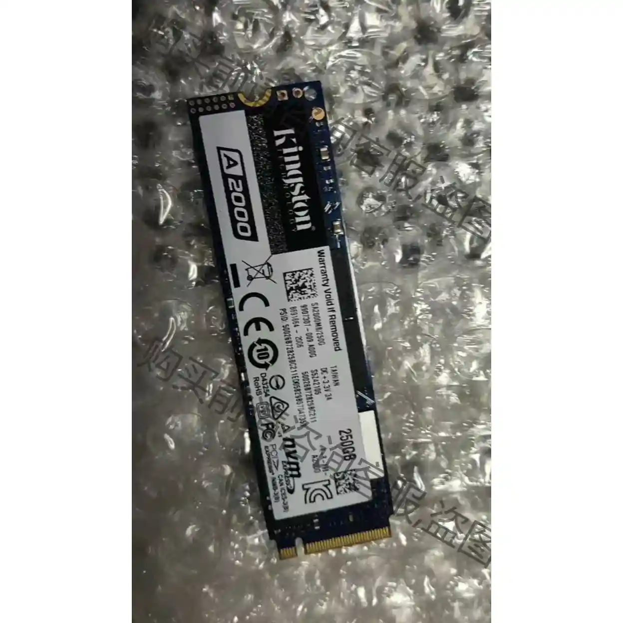 金士顿a2000 250g固态硬盘m2,成色如图，包邮包邮， 先议价 拆机