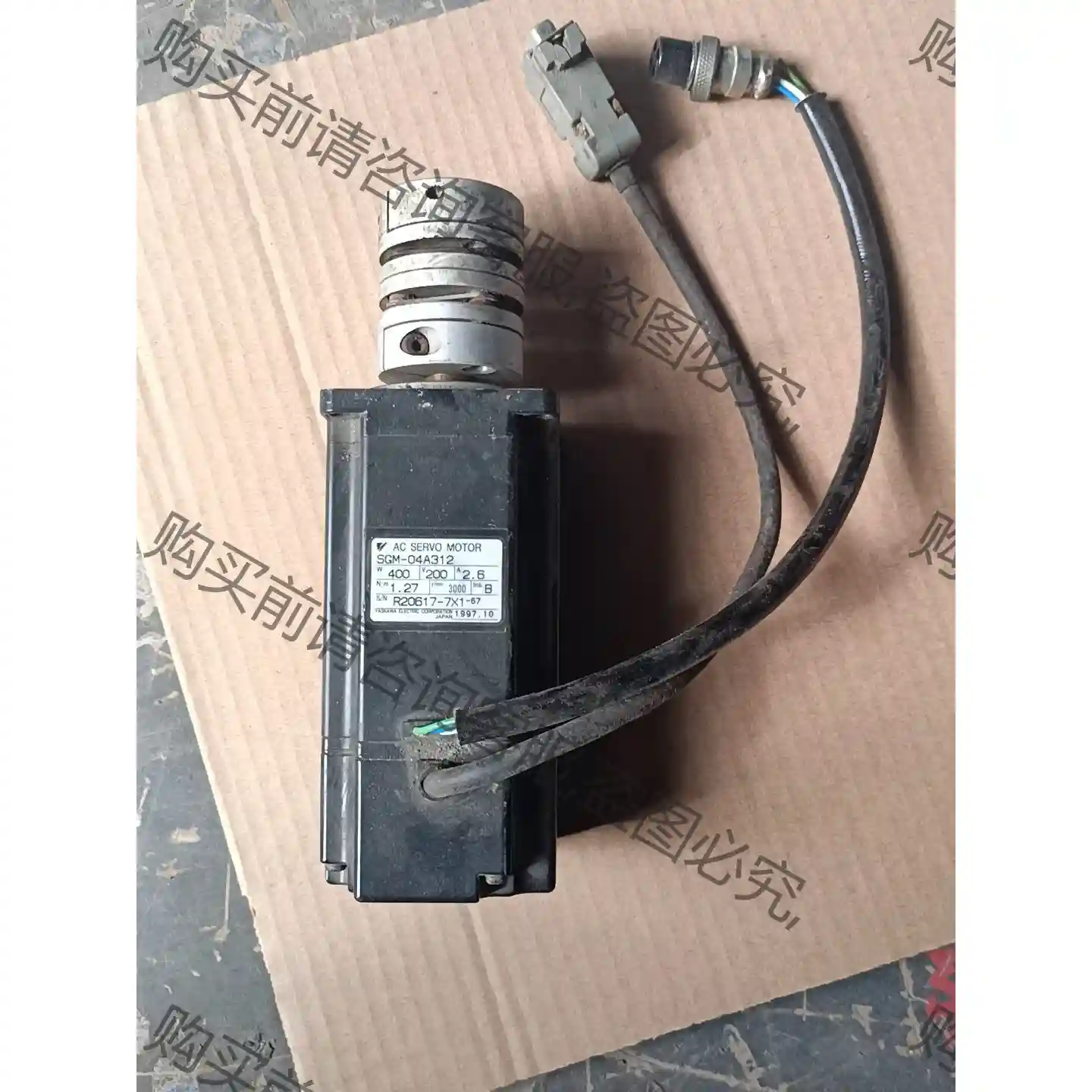 安川伺服电机SGM-02A312 400W 先议价 拆机货包好