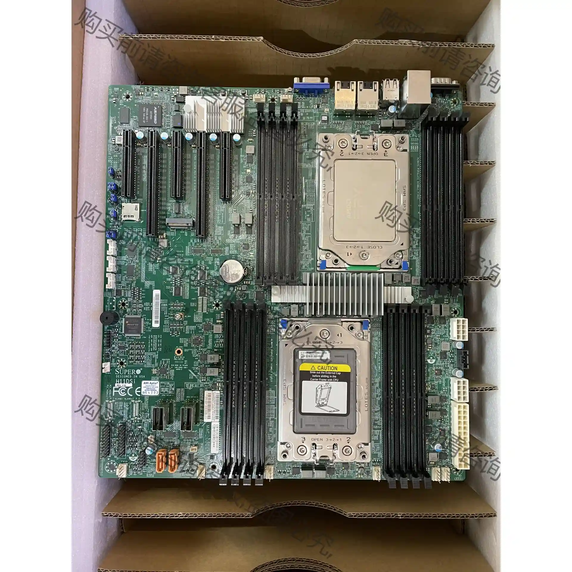 超微H11dsi主板v2.0版本 AMD epyc 7601 先议价 拆机货包好