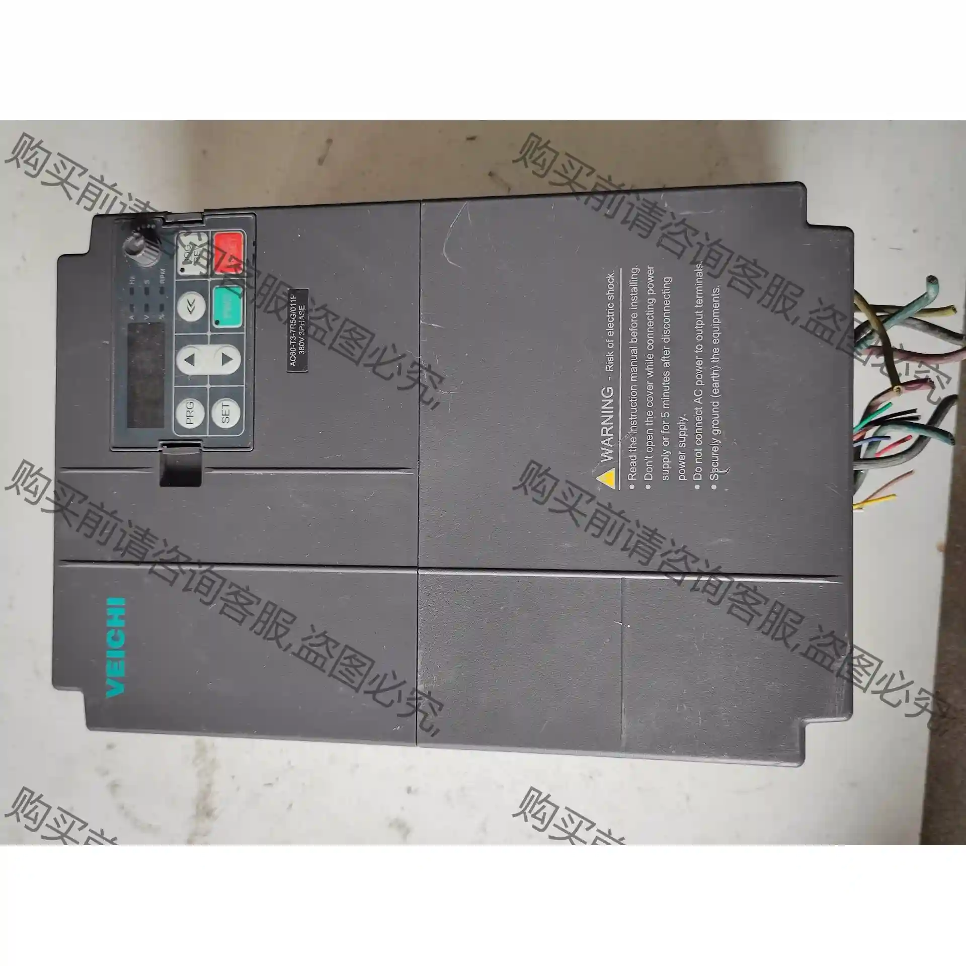 伟创变频器 AC60-T3-7R5G/011P 先议价 拆机货包好