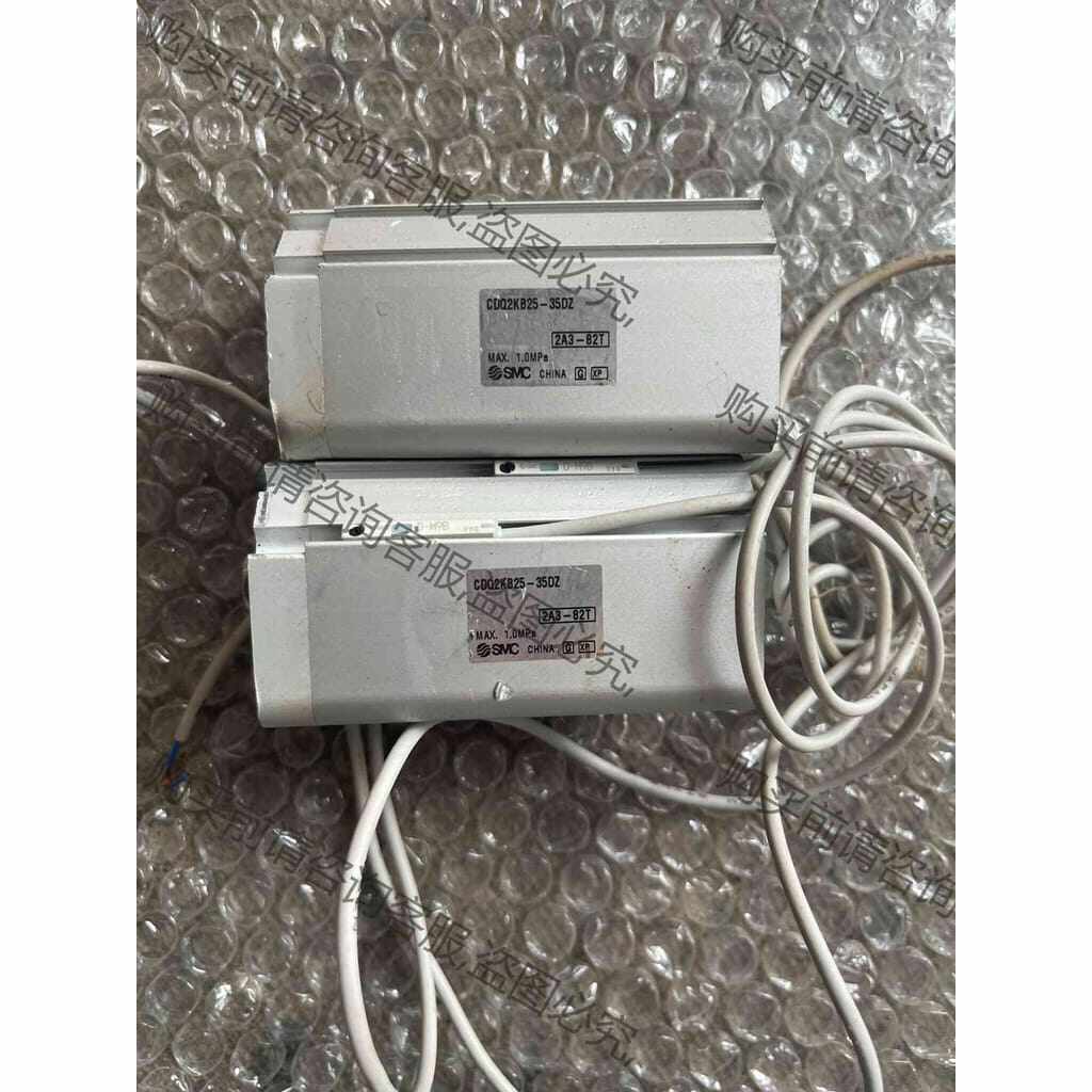 功能正常议价 原装CDQ2KB25-35DZ杆bu旋转薄型气缸 ，拆机，2台