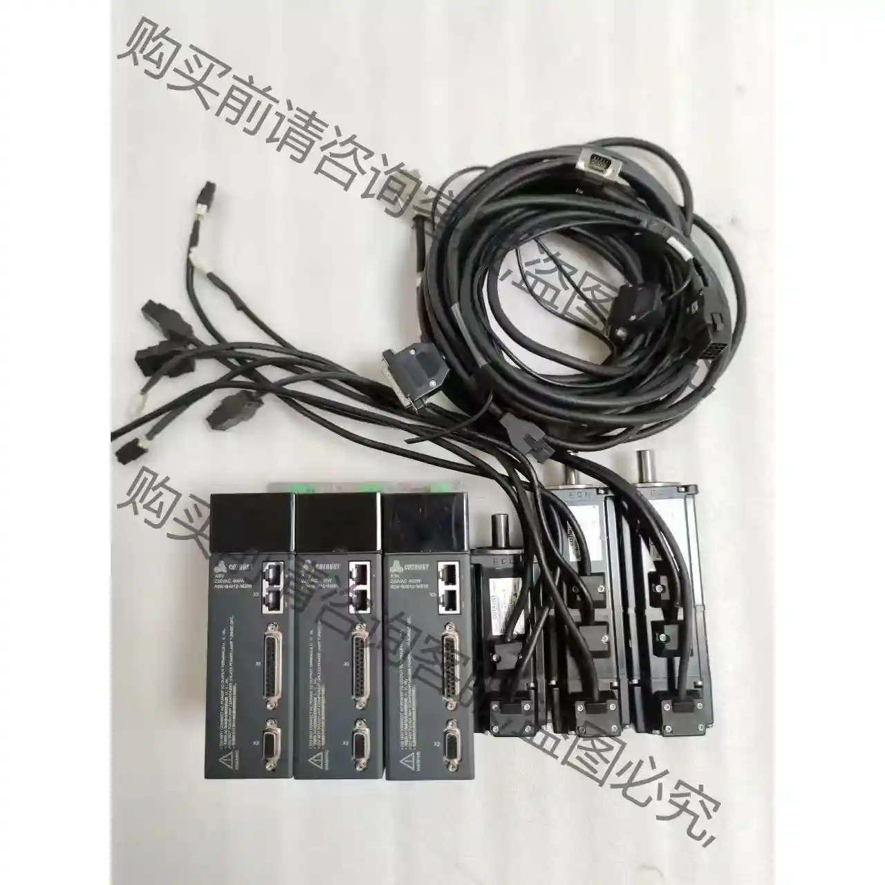 合信400W总线伺服套装，驱动型号CTSD A3N-B401 先议价 拆机货包