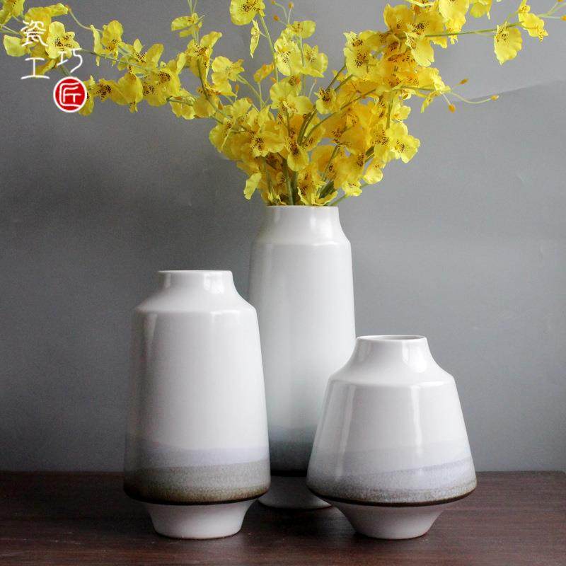 新中式陶瓷花瓶摆件创意现代客厅博古架插花家居禅意装饰品,橡塑材料及制品,工业陶瓷,淘宝优惠券,粉丝福利购,淘宝优惠卷