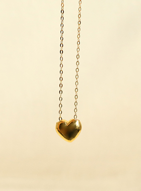 18K金吸心爱心项链  12.19冬至节直播间专属