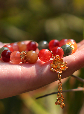 福禄寿多宝天然兔毛水晶手链  12.19冬至节直播间专属