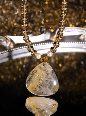 黄水晶生命树共生小树项链  12.19冬至节直播间专属