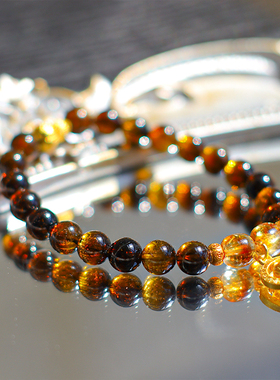 印度黑金碧玺水晶手链  12.19冬至节直播间专属