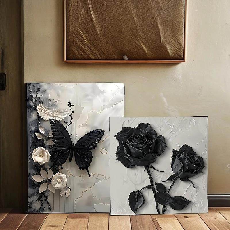 现代轻奢高级感复古黑白INS风装饰画客厅电视柜斗柜床头摆件画,家居饰品,装饰摆件,淘宝优惠券,粉丝福利购,淘宝优惠卷