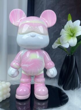 治愈系家居摆饰DIY流体熊摆件轻奢高级感创意生日礼物