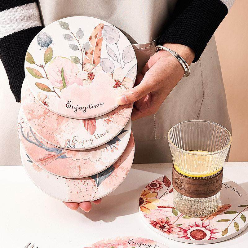 北欧轻奢家用木质锅垫支架套装隔热垫耐高温防烫餐桌垫碗垫片杯垫,餐饮具,餐垫,淘宝优惠券,粉丝福利购,淘宝优惠卷