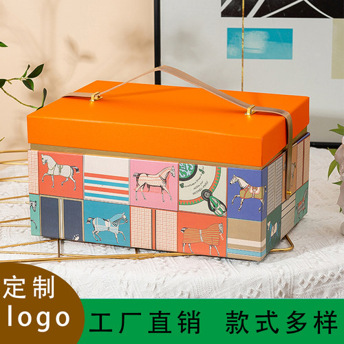 鸿亚集年货礼盒网红双层大号红酒