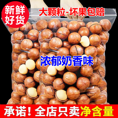 【坏1赔3】奶油味奶香味大颗粒夏威夷果坚果零食250g袋装净重新货