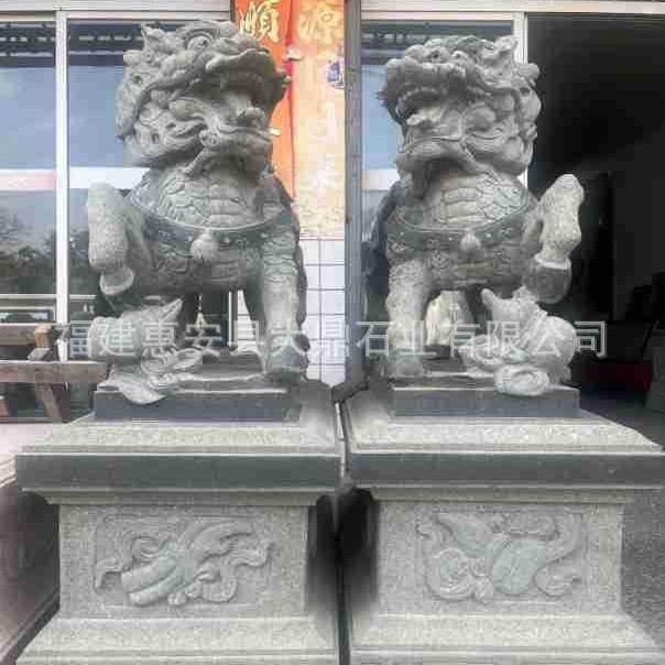 石雕麒麟园林庭院户外动物雕刻摆件小麒麟厂家供应